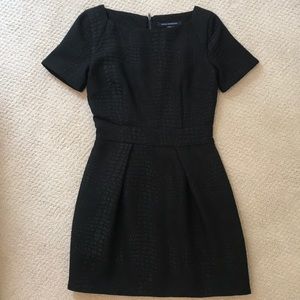 French Connection black snakeskin mini dress